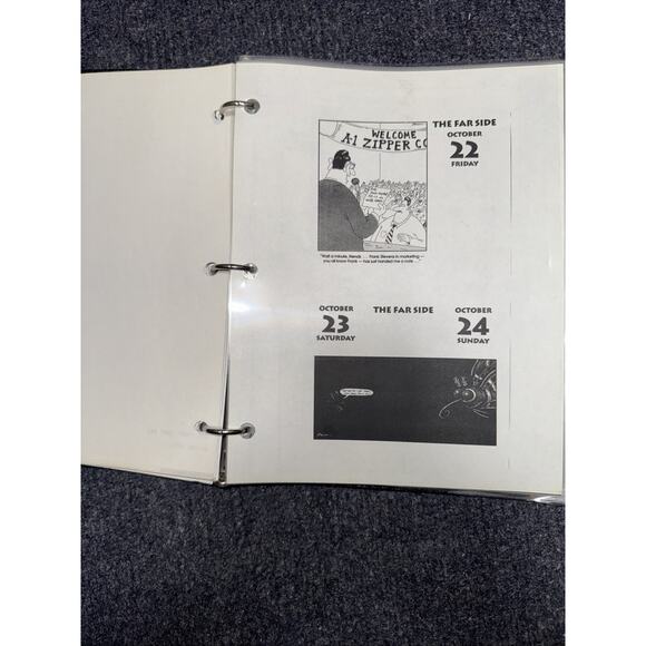 The Far Side Cartoons Binder Full Of Transparencies One Of A Kind Homemade - Picture 3 of 6